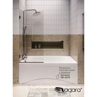Душевая дверь Grossman Pragma 100.K33.03.100.32.00 100x195 профиль золото сатин/ стекло прозрачное 9