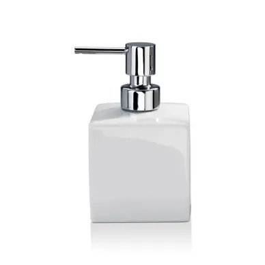 Decor Walther DW 525 Дозатор для мыла, настольный, фарфор, цвет: белый / хром 0843900 0