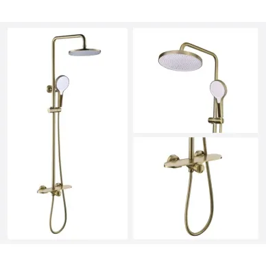 Душевая система Bronze de Luxe Icon 80112CG матовое золото 7