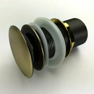 Сливной набор для раковины Teymi Solli T140207 без перелива, click-clack, бронза матовая 12