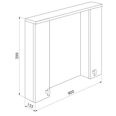 Зеркало Iddis Rise (90 см) (RIS90W0i99) 5