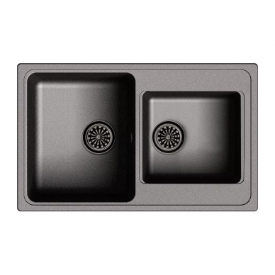 Мойка кухонная Ewigstein Elegant (E- 80D черный) черный 0