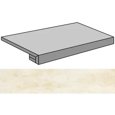 Patina White Lappato Gradone Rec-90 44.63x89.46 0