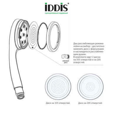 Душевой гарнитур Iddis SpaHome (SPA1F68i16) 8