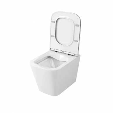 Чаша подвесного унитаза OWL 1975 Vatter Slim (OWLT190403S) безободковый с сиденьем микролифт 6