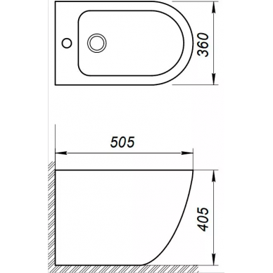 Биде напольное BelBagno Sfera-R (BB2141B) белое 5