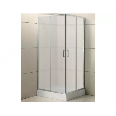 Душевой уголок BelBagno Uno (UNO-195-A-2-85-P-Cr) 85х85x195 см, стекло матовое/профиль хром 0
