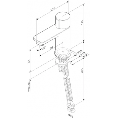 Смеситель для раковины AM.PM X-Joy (F85A02522) черный матовый 8