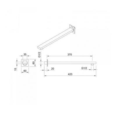Душевая система Berges Nardis 2S (071002) матовый чёрный 8