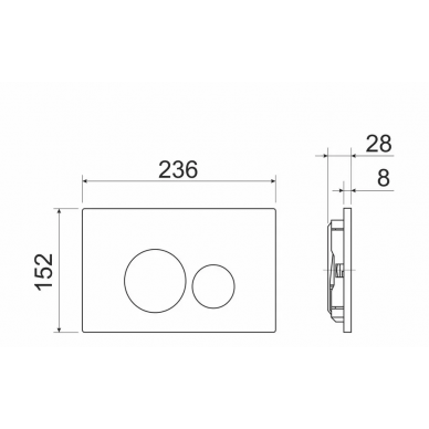Инсталяция Ceramicanova Envision (CN3001_1001M_1000) с унитазом PLAY Rimless, кнопка хром 5