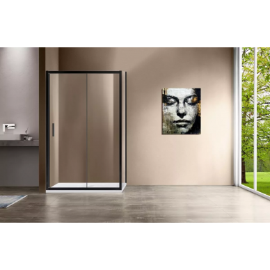 Душевой уголок Vincea Garda (VSR-1G1014CLB) 140х100х190 см, профиль чёрный/стекло прозрачное 1