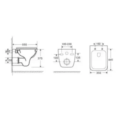 Инсталляция Welt Wasser Bamberg 525 + KEHLBACH 004 GL-WT + Bamberg BL в комплекте с унитазом, безободковый, с сидением микролифт 5