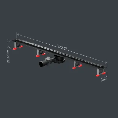 Душевой лоток Am.Pm MasterFlow (W01SC-S11-100-05BM) (1000мм) универсальный затвор Slim line 9