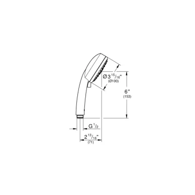 Ручной душ Grohe New Tempesta Cosmopolitan 27575002 хром 5