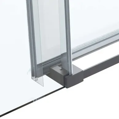 Душевая дверь Vincea Soft VDS-1CS130CLGM 130x195 см, профиль вороненная сталь/стекло прозрачное 6