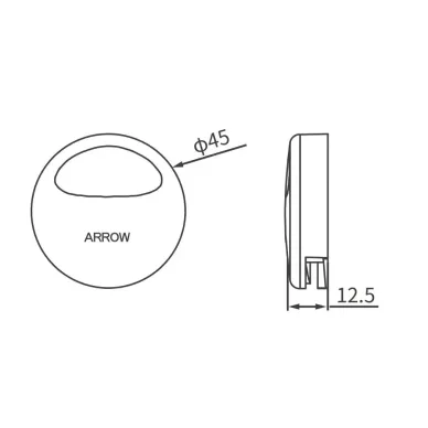 Смывное устройство для писсуров Arrow AG7102A сенсорное, белое 2