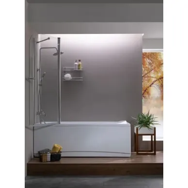 Шторка для ванны Aquanet SG-1200 120 см профиль хром/стекло прозрачное 6