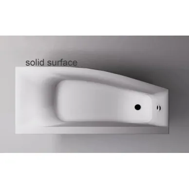 Ванна из литого мрамора Astra-Form Скат 01010083 170x75 правая, Solid белая матовая 5