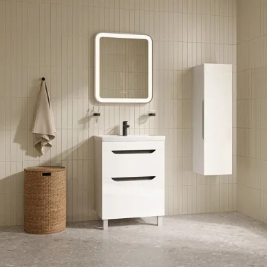 Тумба для ванной с раковиной Iddis Ray RAY60WFi95K 60 см, белая 5