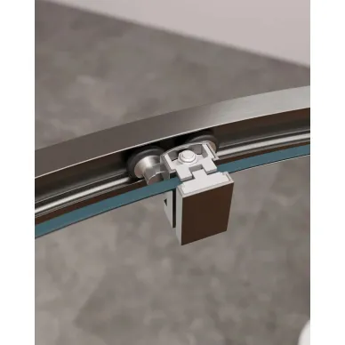 Душевой уголок Cezares Molveno MOLVENO-R-11-90+30-C-GM-IV 120x120 профиль оружейная сталь/стекло прозрачное 3