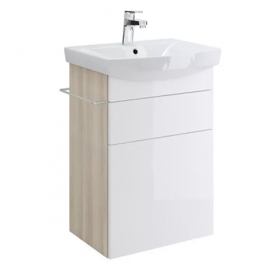 Тумба для ванной Cersanit Smart (SU-SMA-CA50/Wh) белый/ясень 0