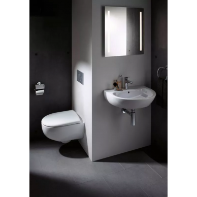 Инсталляция Geberit Duofix (458.122.11.1) в комплекте с унитазом Renova Nr.2 Rimfree Compact (500.803.00.1) микролифт 8