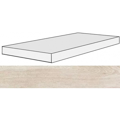 738133 Selection White Oak Angolo Gradino SX 40x120x3 0