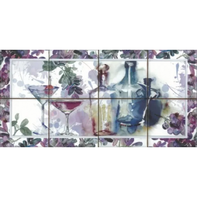 Composicion Acuarela Vino 20х40 0