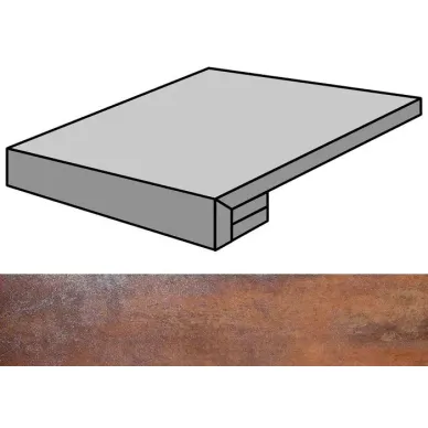 Metal Copper Lappato Gradone Rec 59.55x59.55 0