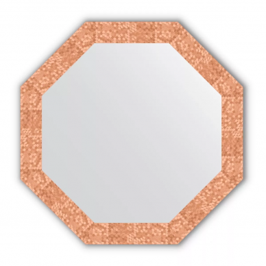Зеркало Evoform Octagon (BY 3743) в багетной раме, соты медь (63х63 см) 0
