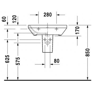 Раковина Duravit DuraStyle (231960) (60 см) 5