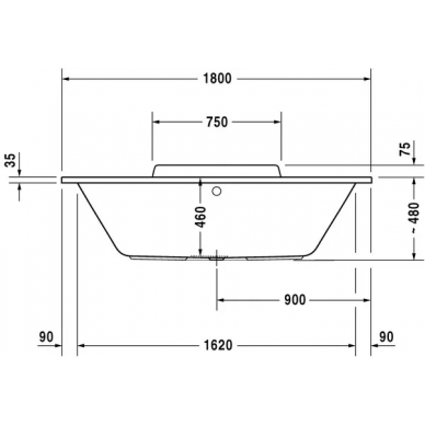 Акриловая ванна Duravit DuraStyle 180x80 (700298000000000) 6