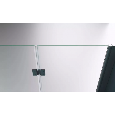 Душевой уголок BelBagno Albano (ALBANO-ASH-1-90/100-C-Cr) 90х100 см, профиль хром/стекло прозрачное 6