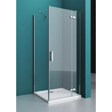 Душевой уголок BelBagno Kraft (KRAFT-A-12-90-C-Cr-R) 90х90 см, профиль хром/стекло прозрачное 8
