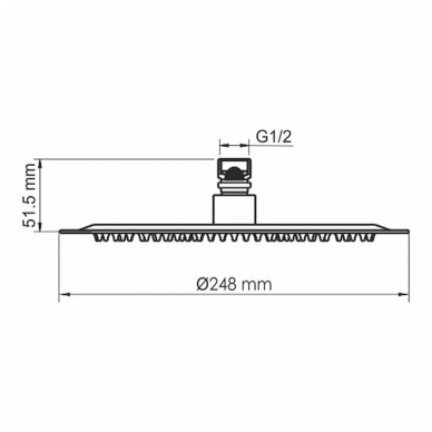 Душевая система Wasserkraft (А71208) золото 7
