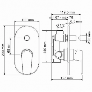 Душевая система Wasserkraft Dill (A16629) хром 12
