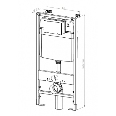 Инсталляция для подвесного унитаза D&K (DI8055119) 5