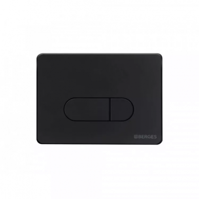 Инсталляция Berges Novum 525 + Gamma + кнопка D5 (черная Soft Touch) в комплекте с унитазом (белый), с сидением микролифт 5