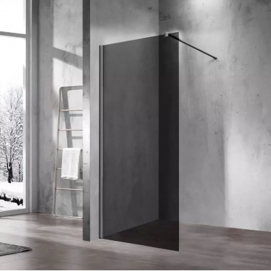 Душевая перегородка Vincea Walk-In (VSW-1H800CGGM) 80х200 см, профиль вороненая сталь/стекло тонированное 0