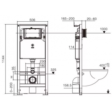 Инсталляция Welt Wasser AMBERG 506 ST + ERLENBACH 004 GL-WT + AMBERG RD-CR в комплекте с унитазом, безободковый, с сидением микролифт 5