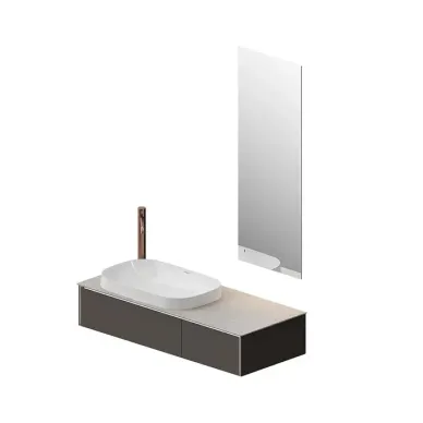 Kerama Marazzi Magica Тумба подвесная, 115.4х48.5х22см., 2 ящика, цвет: вечерний серый матовый MA.120.2\EGR.M 7