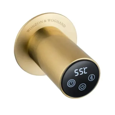 Полотенцесушитель электрический Wonzon & Woghand Hamburg WW-AL315-BG встраиваемый, брашированное золото 2