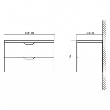 Тумба для ванной Belbagno Ancona (BB800WAC/BL) белый 1