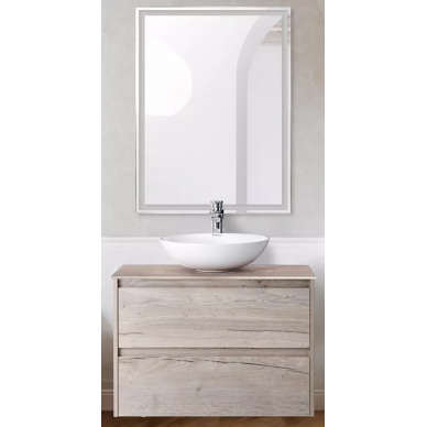 Комплект мебели для ванной Belbagno SET-KRAFT 70 (SET-KRAFT-700-RGB-C-BB344-LOY-GRT-600/800) Rovere Galifax Bianco 0