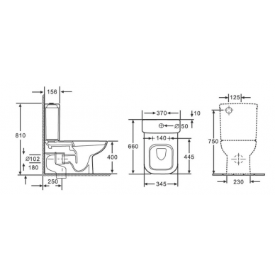 Унитаз напольный Orans Ceramic (OLS-WM9903) с микролифтом 5