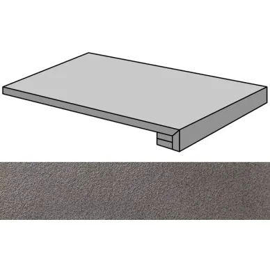 Lava Negro Bocciardato Gradone Rec-30 29.75x59.55 0