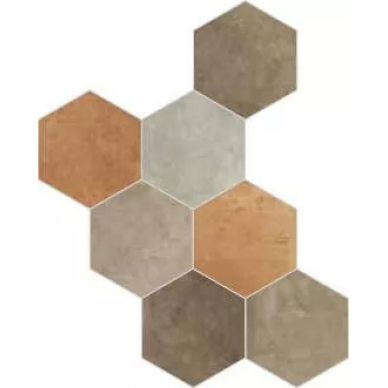 1047344 RIABITA ESAGONA MIX NATURAL (CLASSIC, FENG SHUI, MINIMAL, NATURAL) 24x27,7 0