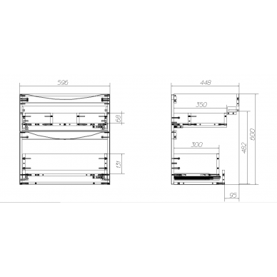 Тумба для ванной BelBagno Marino (MARINO-H60-600-2C-SO-RW-P) 60 см, Rovere Moro 7