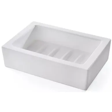 Мыльница 3SC Mood White (MW01A) (белый матовый) настольная 0