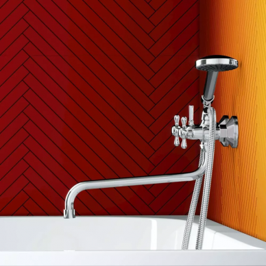 Смеситель для ванны Dorff Modern (D6095000) двухзахватный 7